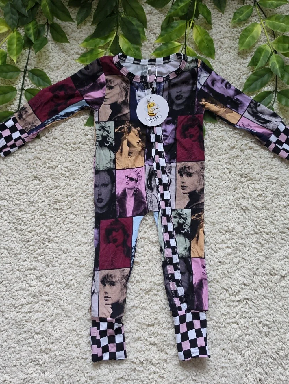 Unisex Baby Taylor Swift Patchwork Sleeper (3-6 Months)
